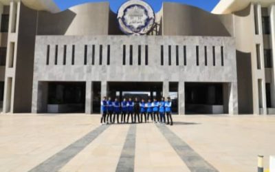 جلسة تحفيزية لمنتخب الخماسيات بجامعة بنغازي قبل مشاركته في بطولة الجامعات الليبية