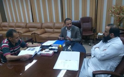 The Library Management and preparations for the signing ceremony of thirty titles from The University of Benghazi publications