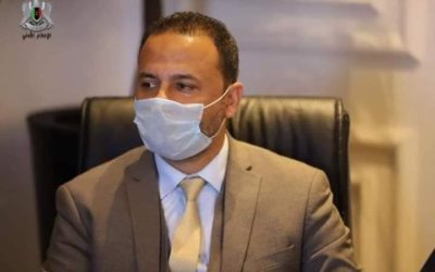 The President of The University of Benghazi participates in the coordination meeting of the Higher Committee for Combating the Coronavirus Pandemic.