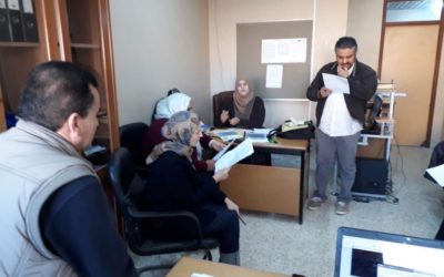 The evaluative visit to the Nutrition Department at the Faculty of Public Health, University of Benghazi.