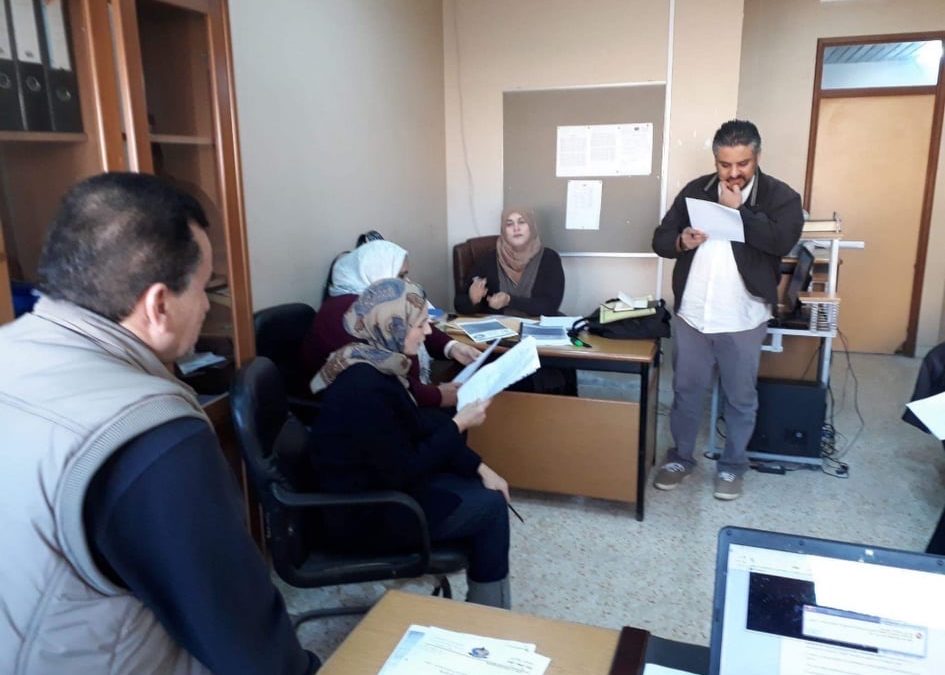 The evaluative visit to the Nutrition Department at the Faculty of Public Health, University of Benghazi.